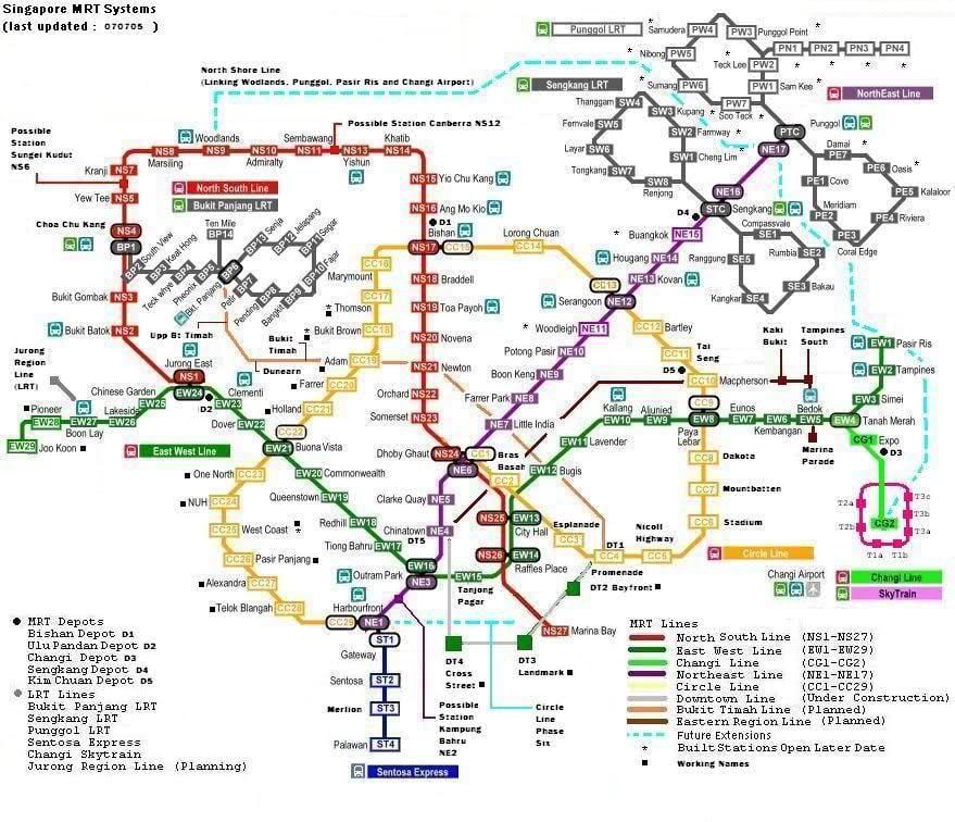 mrt 7 სადგურების რუკა