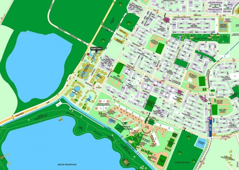 რუკა tampines სინგაპური