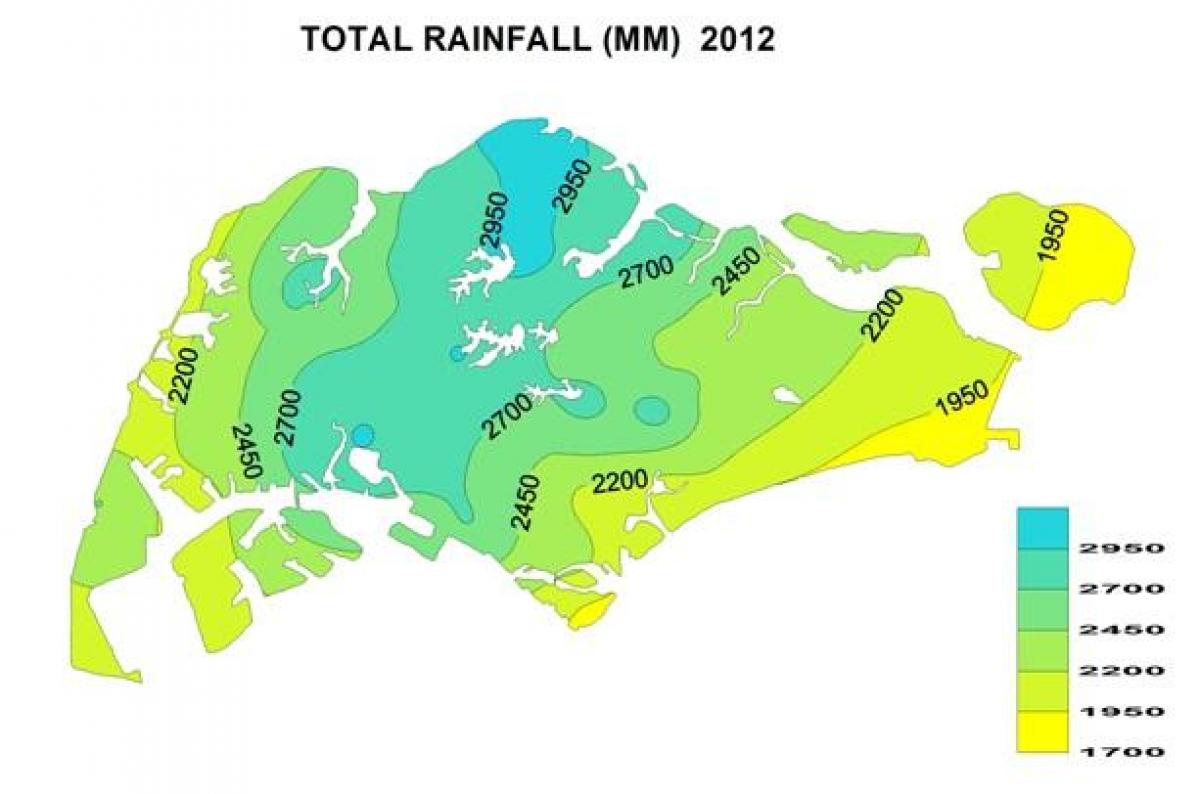 სინგაპურის წვიმა რუკა