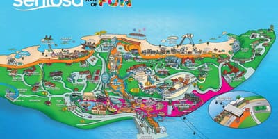 რუკა კუნძულ sentosa