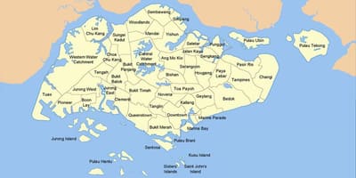 რუკა სინგაპური ქვეყანა