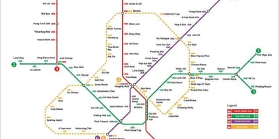 Mrt სადგური რუკა სინგაპური