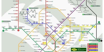 Mrt რუკა სინგაპური 2017