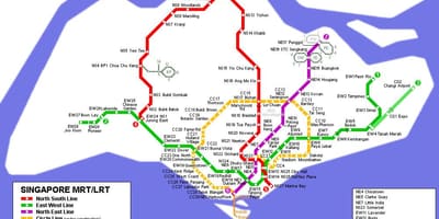 Mrt სადგური სინგაპური რუკა