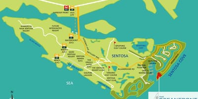 რუკა sentosa